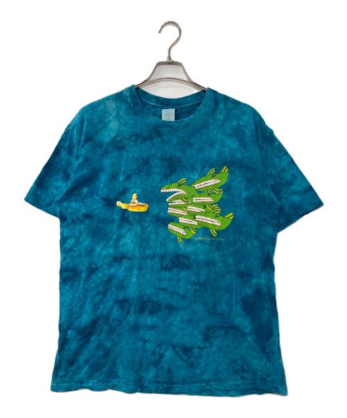 THE BEATLES（ビートルズ）THE BEATLES (ビートルズ) 90`sバンドサウンドトラックTee ブルー サイズ:LARGEの古着・服飾アイテム