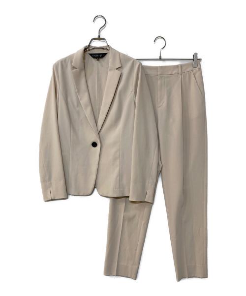 INDIVI（インディヴィ）INDIVI (インディヴィ) 2WAYストレッチセットアップ ベージュ サイズ:38の古着・服飾アイテム