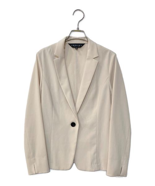 INDIVI（インディヴィ）INDIVI (インディヴィ) 2WAYストレッチセットアップ ベージュ サイズ:38の古着・服飾アイテム