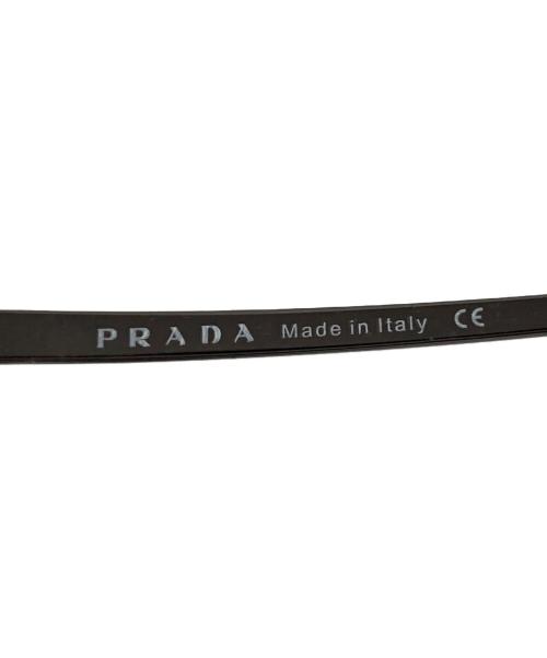 PRADA（プラダ）PRADA (プラダ) セミスクエアサングラス グレーの古着・服飾アイテム