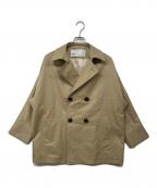 ticcaティッカ）の古着「miniテントトレンチコート」｜ベージュ
