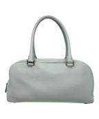 HIROFUヒロフ）の古着「レザーハンドバッグM」｜ブルー