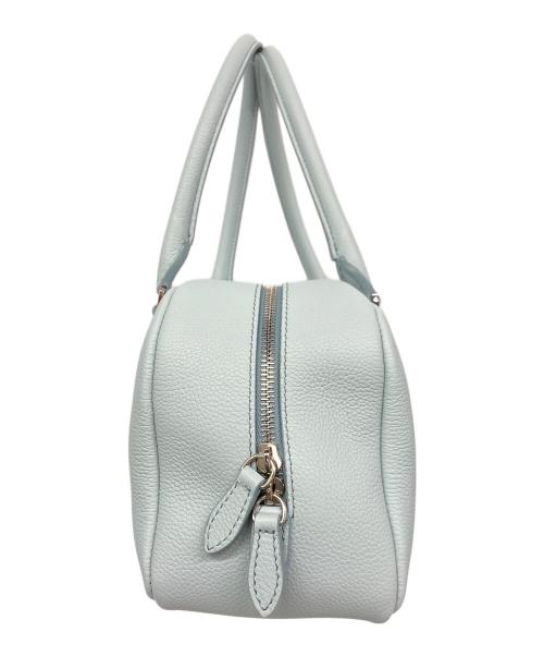 HIROFU（ヒロフ）HIROFU (ヒロフ) レザーハンドバッグM ブルーの古着・服飾アイテム