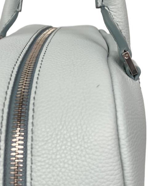 HIROFU（ヒロフ）HIROFU (ヒロフ) レザーハンドバッグM ブルーの古着・服飾アイテム