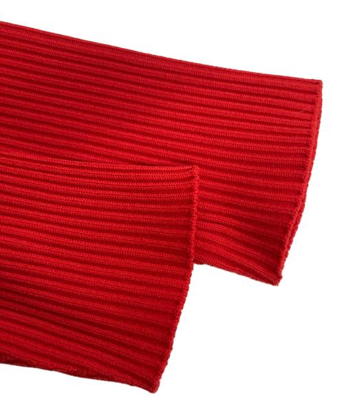 allureville（アルアバイル）allureville (アルアバイル) ウエストマークコクーンニットワンピース レッド サイズ:2の古着・服飾アイテム