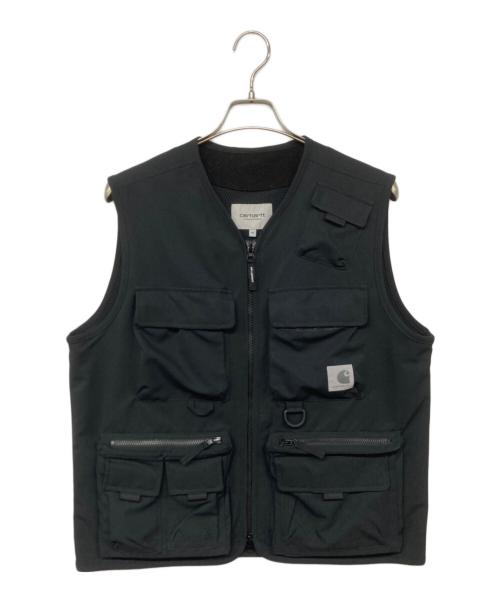 Carhartt WIP（カーハート ワーク イン プログレス）Carhartt WIP (カーハート ワーク イン プログレス) Elmwood Vest エルムウッドベスト  ブラック サイズ:Mの古着・服飾アイテム