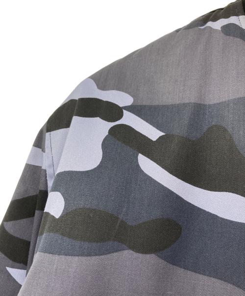 fostex garments（フォステックスガーメンツ）fostex garments (フォステックスガーメンツ) カモ柄 MA-1ジャケット ブルー サイズ:SMALLの古着・服飾アイテム