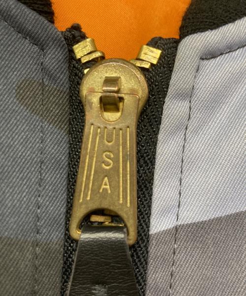 fostex garments（フォステックスガーメンツ）fostex garments (フォステックスガーメンツ) カモ柄 MA-1ジャケット ブルー サイズ:SMALLの古着・服飾アイテム