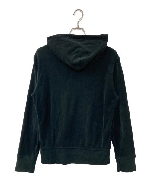 POLO RALPH LAUREN（ポロ・ラルフローレン）POLO RALPH LAUREN (ポロ・ラルフローレン) 90‐00S パイル地 ジップパーカー ブラック サイズ:Mの古着・服飾アイテム