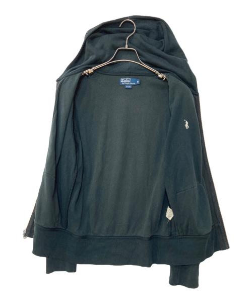 POLO RALPH LAUREN（ポロ・ラルフローレン）POLO RALPH LAUREN (ポロ・ラルフローレン) 90‐00S パイル地 ジップパーカー ブラック サイズ:Mの古着・服飾アイテム