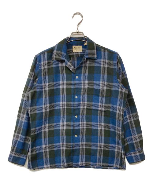 ARROW（アロー）ARROW (アロー) 60S チェックシャツ ブルー サイズ:Mの古着・服飾アイテム