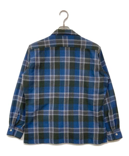 ARROW（アロー）ARROW (アロー) 60S チェックシャツ ブルー サイズ:Mの古着・服飾アイテム