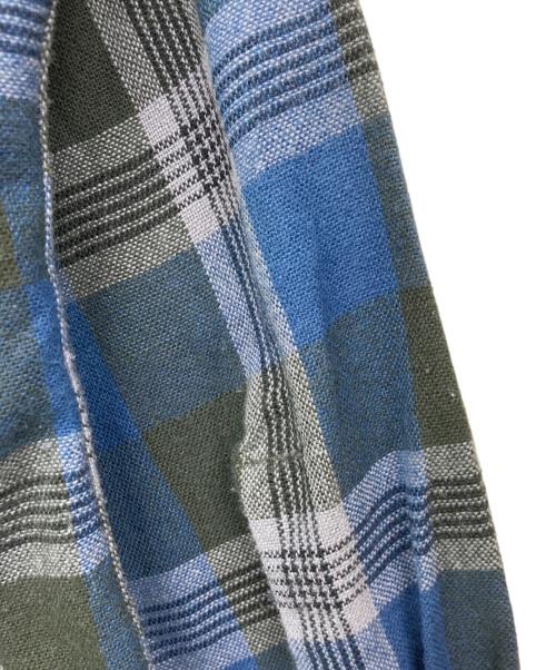 ARROW（アロー）ARROW (アロー) 60S チェックシャツ ブルー サイズ:Mの古着・服飾アイテム