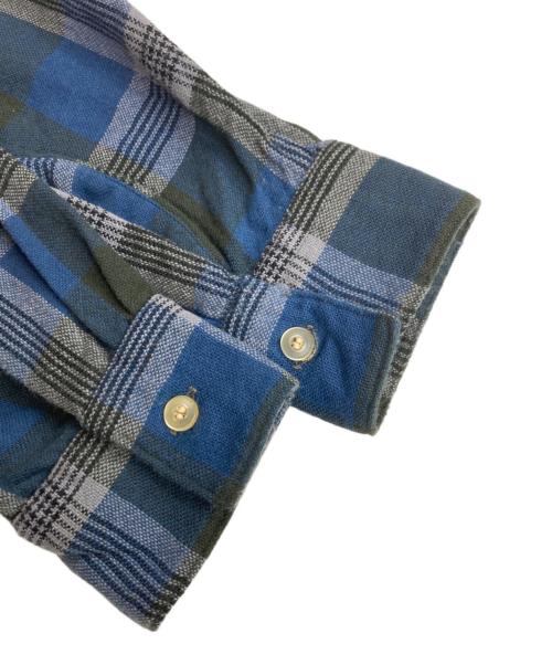 ARROW（アロー）ARROW (アロー) 60S チェックシャツ ブルー サイズ:Mの古着・服飾アイテム