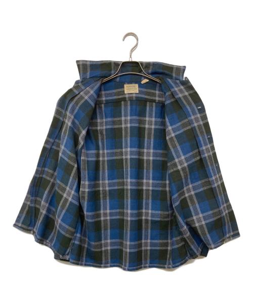 ARROW（アロー）ARROW (アロー) 60S チェックシャツ ブルー サイズ:Mの古着・服飾アイテム