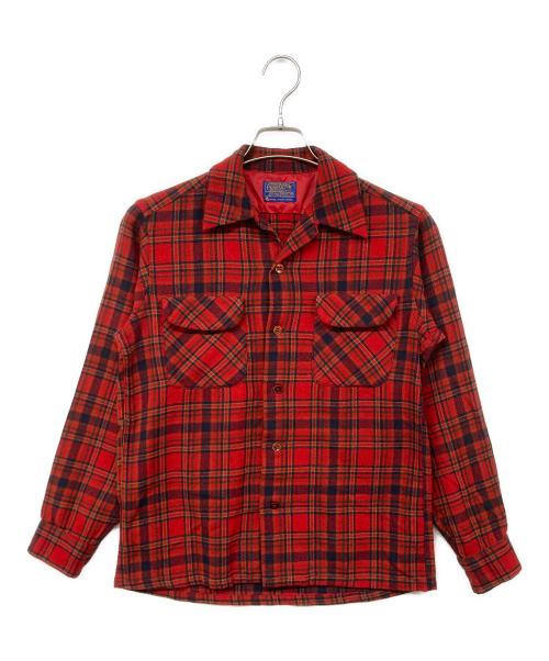 PENDLETON（ペンドルトン）PENDLETON (ペンドルトン) 60S ボードシャツ レッド サイズ:Sの古着・服飾アイテム