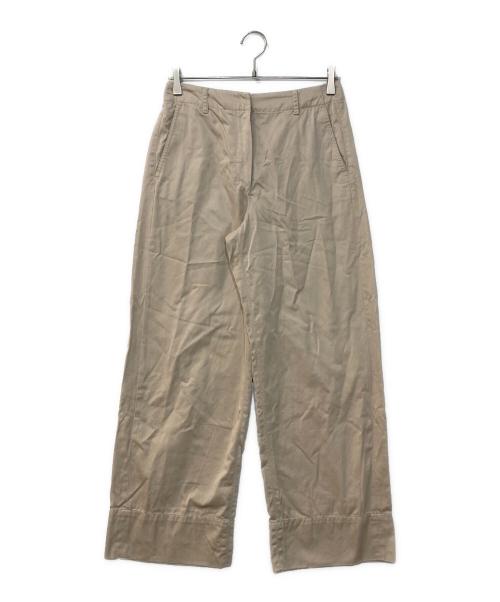 'S Max Mara（エスマックスマーラ）'S Max Mara (エスマックスマーラ) コットンワイドパンツ ベージュ サイズ:42の古着・服飾アイテム