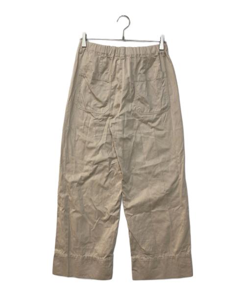 'S Max Mara（エスマックスマーラ）'S Max Mara (エスマックスマーラ) コットンワイドパンツ ベージュ サイズ:42の古着・服飾アイテム