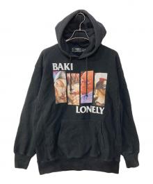 LONELY/論理（ロンリー）の古着「刃牙コラボ プルオーバーパーカー」｜ブラック