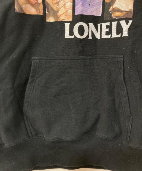 LONELY/論理（ロンリー）LONELY/論理 (ロンリー) 刃牙コラボ プルオーバーパーカー ブラック サイズ:XXLの古着・服飾アイテム