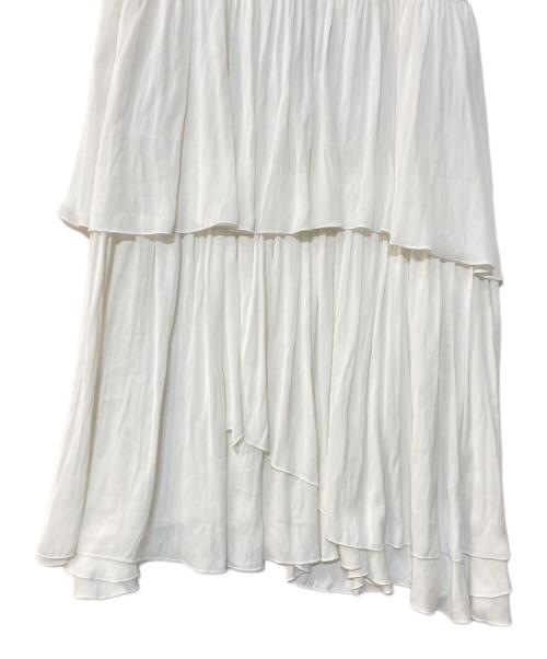 La boutique BonBon（ラブティックボンボン）La boutique BonBon (ラブティックボンボン) イレヘムティアードスカート ホワイト サイズ:38の古着・服飾アイテム