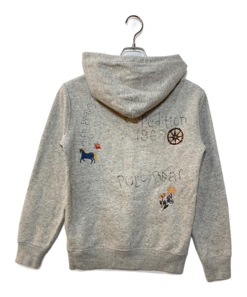 POLO COUNTRY（ポロカントリー）POLO COUNTRY (ポロカントリー) POLO BEAR プリント プルオーバーパーカー グレー サイズ:XSの古着・服飾アイテム