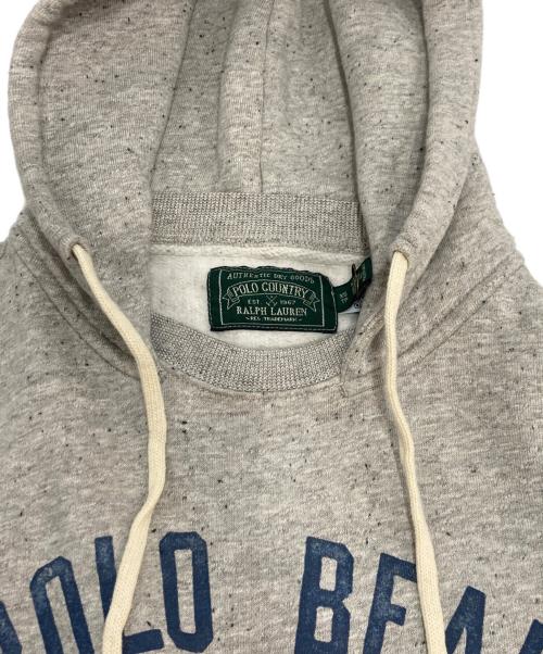 POLO COUNTRY（ポロカントリー）POLO COUNTRY (ポロカントリー) POLO BEAR プリント プルオーバーパーカー グレー サイズ:XSの古着・服飾アイテム