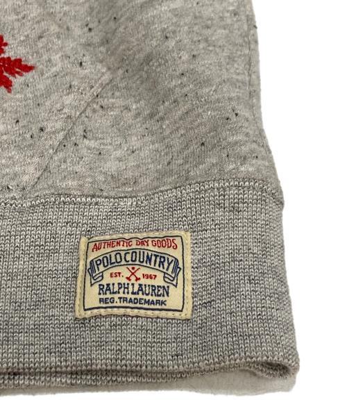 POLO COUNTRY（ポロカントリー）POLO COUNTRY (ポロカントリー) POLO BEAR プリント プルオーバーパーカー グレー サイズ:XSの古着・服飾アイテム