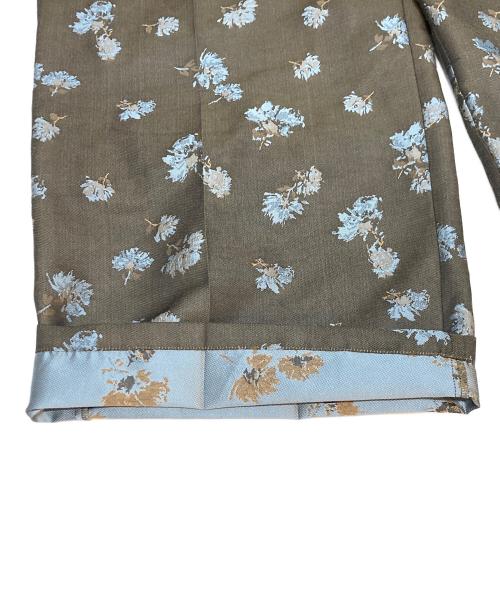 AMIRI（アミリ）AMIRI (アミリ) POSEY BLOOM JACQUARD JUMPSUIT オールインワン ブラウン×ブルー サイズ:Sの古着・服飾アイテム