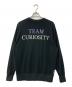 SEQUEL (シークエル) クルーネックスウェット TEAM CURIOSITY ブラック サイズ:M：5000円