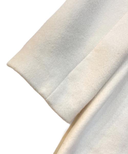 CELFORD（セルフォード）CELFORD (セルフォード) カシミヤ混ノーカラーコート ホワイト サイズ:38の古着・服飾アイテム