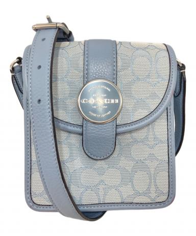 COACH コーチ C8321 ノース サウス ロニー クロスボディ シグネチャー ショルダーバッグ キャンバス レザー レディース [中古] COACH - COACH コーチ C8321 ノース サウス ロニー クロスボディ