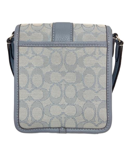 COACH（コーチ）COACH (コーチ) ノース サウス ロニー クロスボディ シグネチャーバッグ ブルーの古着・服飾アイテム
