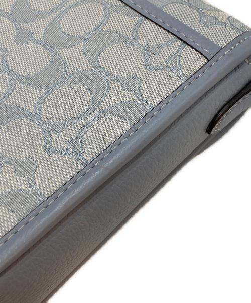 COACH（コーチ）COACH (コーチ) ノース サウス ロニー クロスボディ シグネチャーバッグ ブルーの古着・服飾アイテム