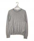 JOHN SMEDLEYジョンスメドレー）の古着「コットンクルーネックニット」｜グレー