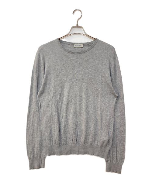 JOHN SMEDLEY（ジョンスメドレー）JOHN SMEDLEY (ジョンスメドレー) コットンクルーネックニット グレー サイズ:Mの古着・服飾アイテム