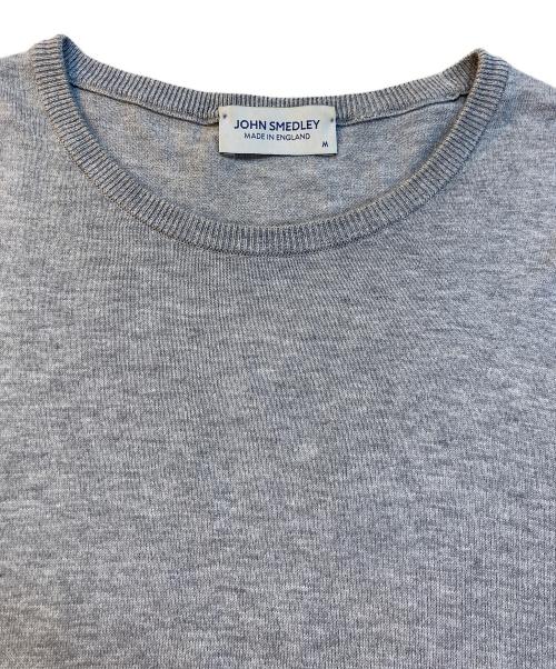 JOHN SMEDLEY（ジョンスメドレー）JOHN SMEDLEY (ジョンスメドレー) コットンクルーネックニット グレー サイズ:Mの古着・服飾アイテム
