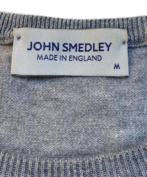 JOHN SMEDLEY（ジョンスメドレー）JOHN SMEDLEY (ジョンスメドレー) コットンクルーネックニット グレー サイズ:Mの古着・服飾アイテム