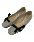JIMMY CHOO（ジミーチュウ）の古着「VEDA BALLERINA ヴェーダ バレリーナ フラットパンプス」｜シルバー