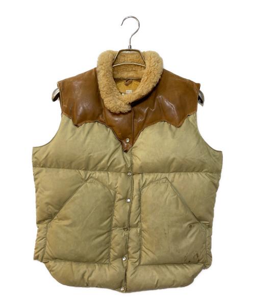 RockyMountainFeatherBed（ロッキーマウンテンフェザーベッド）RockyMountainFeatherBed (ロッキーマウンテンフェザーベッド) 70‘s Christy Vest ダウンベスト ベージュ サイズ:11/12の古着・服飾アイテム