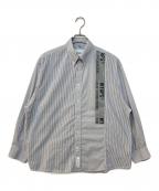 WTAPSダブルタップス）の古着「BD 01 / LS / CTPL. Broadcloth. Textile. Coolmax. Gps ボタンダウンシャツ」｜グレー
