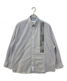 WTAPS（ダブルタップス）の古着「BD 01 / LS / CTPL. Broadcloth. Textile. Coolmax. Gps ボタンダウンシャツ」｜グレー