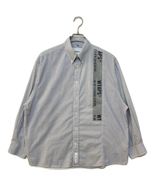 WTAPS（ダブルタップス）WTAPS (ダブルタップス) BD 01 / LS / CTPL. Broadcloth. Textile. Coolmax. Gps ボタンダウンシャツ グレー サイズ:1の古着・服飾アイテム
