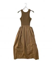 TODAYFUL（トゥデイフル）の古着「Docking Gather Onepiece ドッキングギャザーワンピース」｜ブラウン
