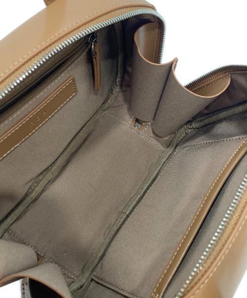 ROH SEOUL（ローソウル）ROH SEOUL (ローソウル) MINI TIN SQUARE TOTE ミニ ティンスクエアトートバッグ ブラウンの古着・服飾アイテム