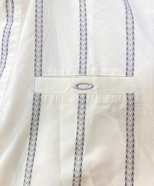 OAKLEY（オークリー）OAKLEY (オークリー) 90-00`sストライプS/Sシャツ ベージュ サイズ:Lの古着・服飾アイテム