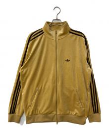 adidas（アディダス）の古着「VELOUR TRACKTOP ベロア トラックジャケット」｜ベージュ