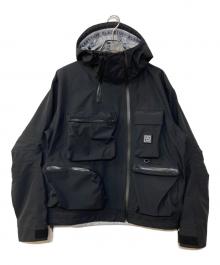 flagstuff（フラグスタフ）の古着「マルチポケットナイロンジャケット」｜ブラック