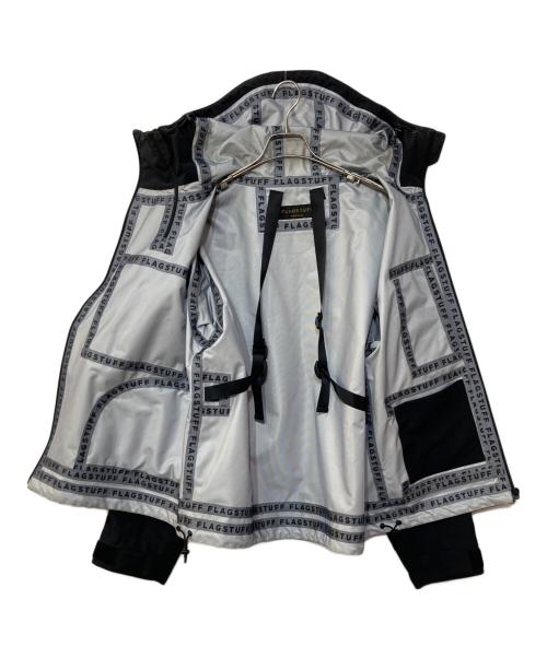 flagstuff（フラグスタフ）FLAGSTUFF (フラグスタフ) マルチポケットナイロンジャケット ブラック サイズ:Mの古着・服飾アイテム