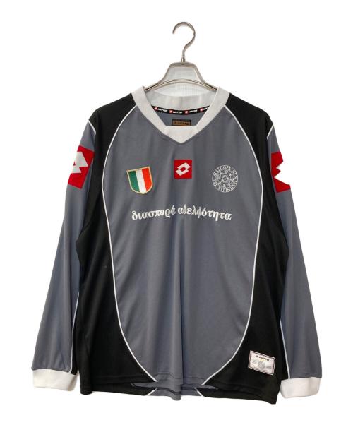 LOTTO（ロット）LOTTO (ロット) Diaspora Skateboards (ディアスポラスケートボードズ) ゲームシャツ グレー サイズ:XLの古着・服飾アイテム